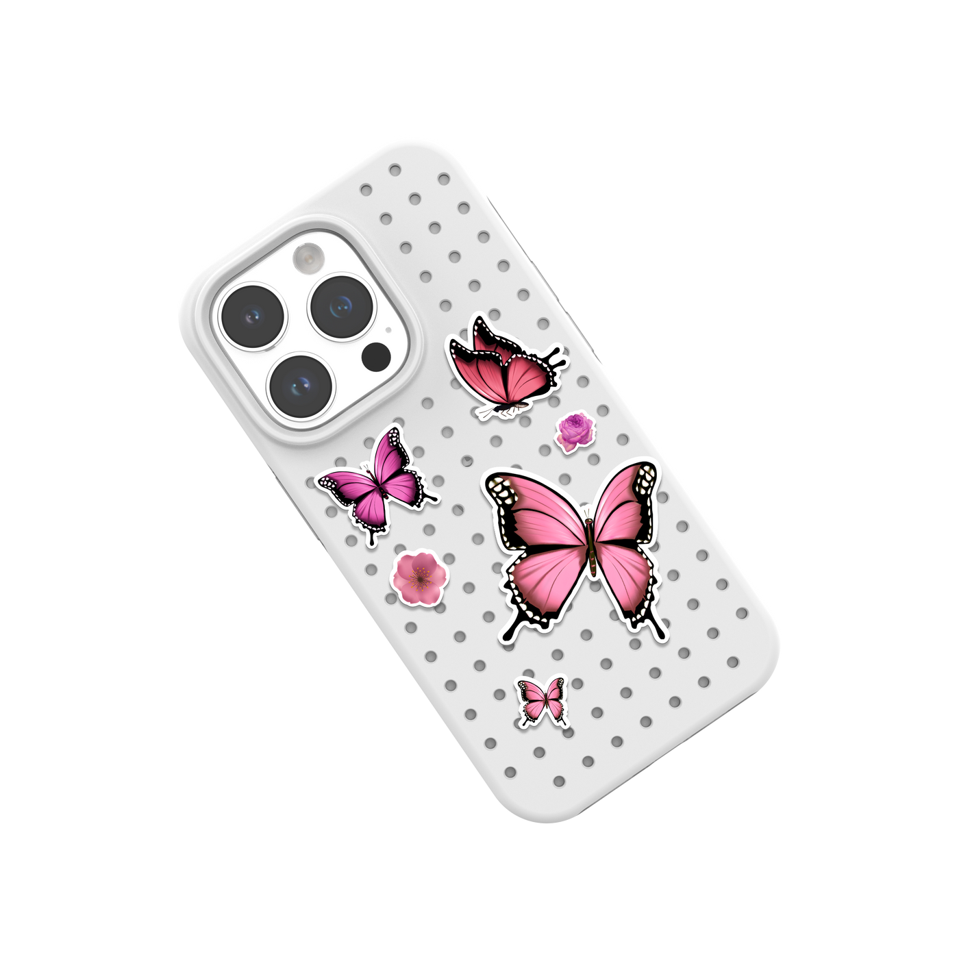 Pinit Pink Flowers/Butterfly Pin Pack 1