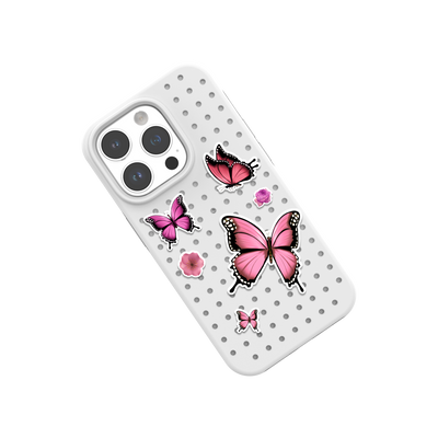 Pinit Pink Flowers/Butterfly Pin Pack 1