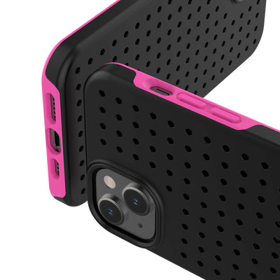 Pinit Dynamic Case for iPhone 14 - Black/Pink